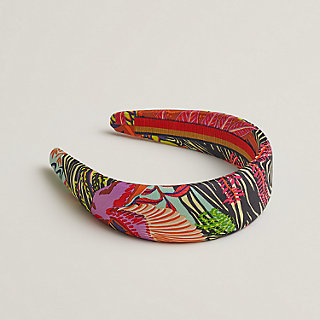 大人気花柄 *HERMES* Gina Bloom headband シルクツイル 4.5cm幅 大人気花柄 *HERMES* Gina Bloom headband シルクツイル 4.5cm幅